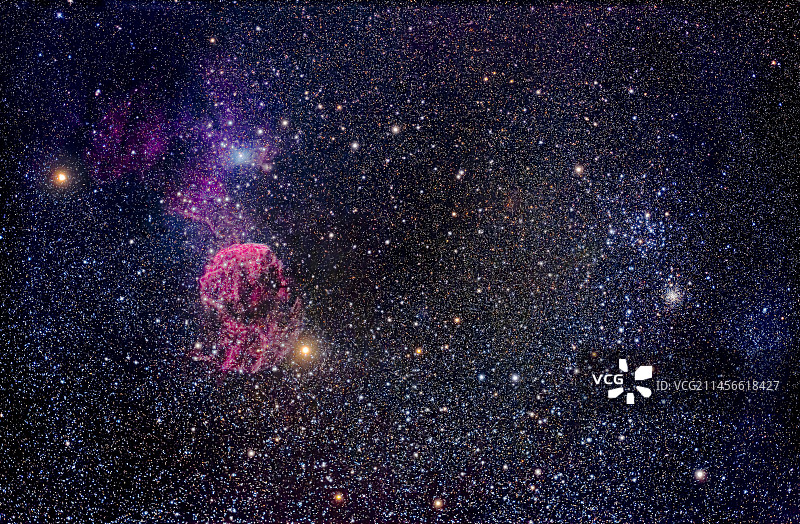 梅西耶35和水母星云图片素材