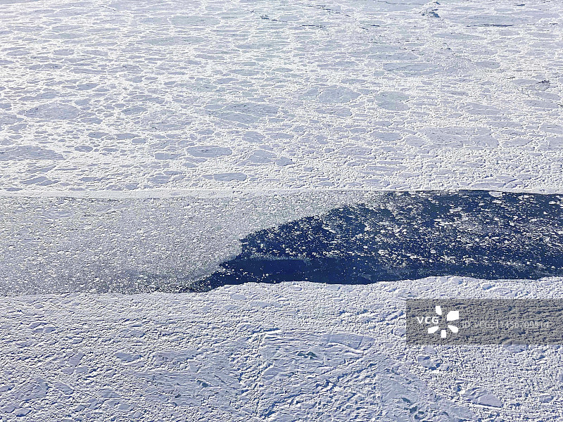 北极海冰开放，2019年9月图片素材