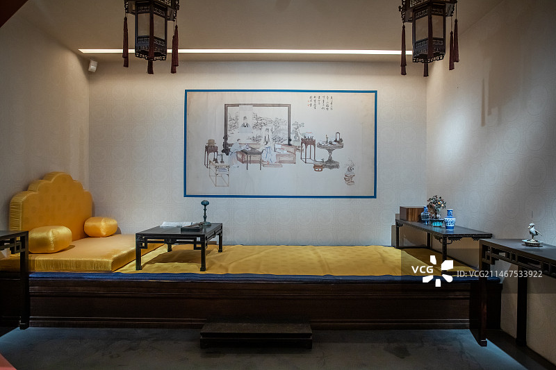 北京故宫博物馆珍宝馆清代家居摆设清代1644-1911年图片素材