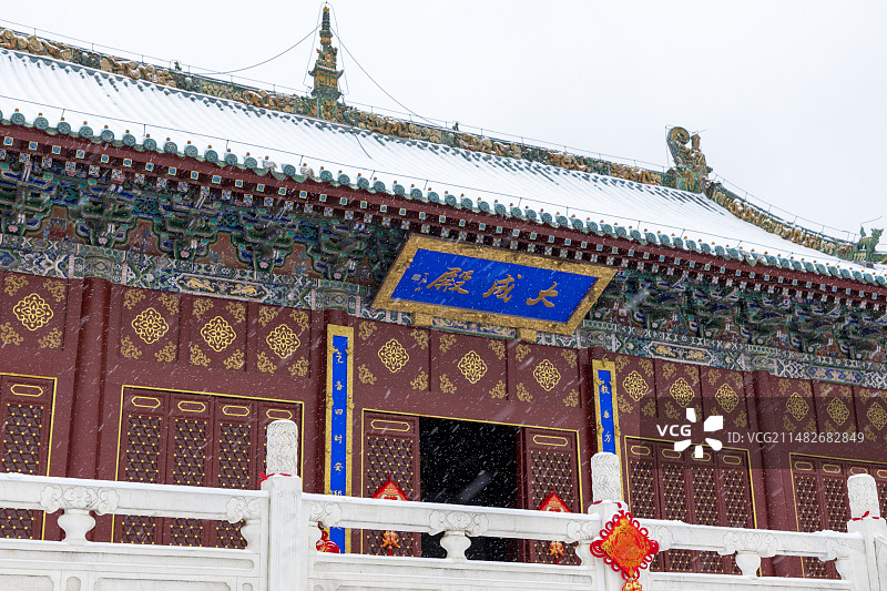 全国重点文物保护单位郑州文庙大成殿图片素材