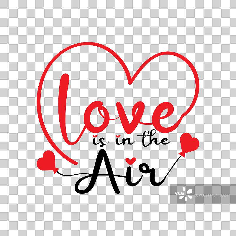 爱是在空气中的字母排版设计图片素材