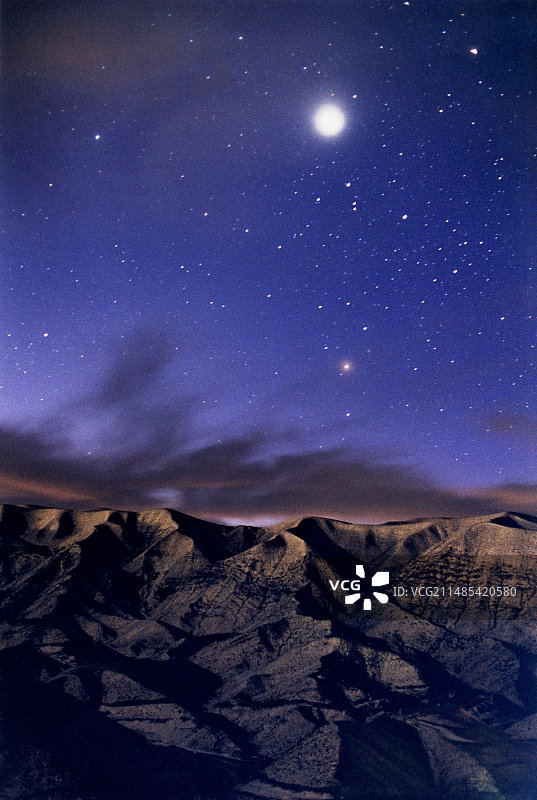 伊朗阿尔博尔斯山脉的星空图片素材