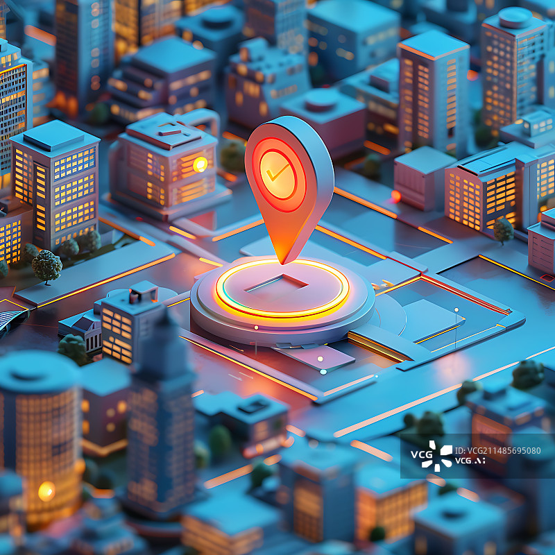 【AI数字艺术】智能物联网物流智慧城市概念背景插画图片素材