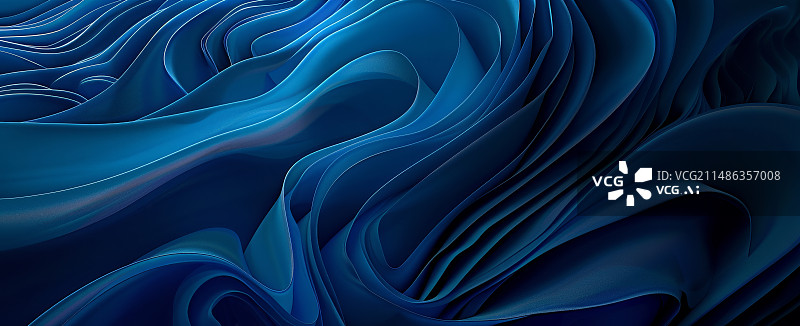 【AI数字艺术】蓝色抽象背景图片素材