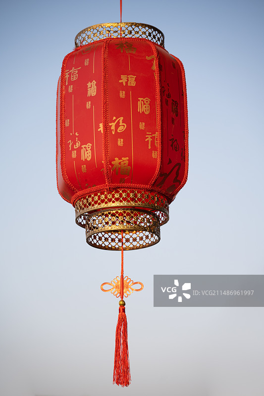 一个中国红灯笼图片素材