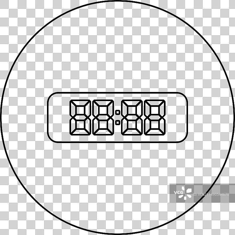 数字表时钟电子显示台式表图片素材