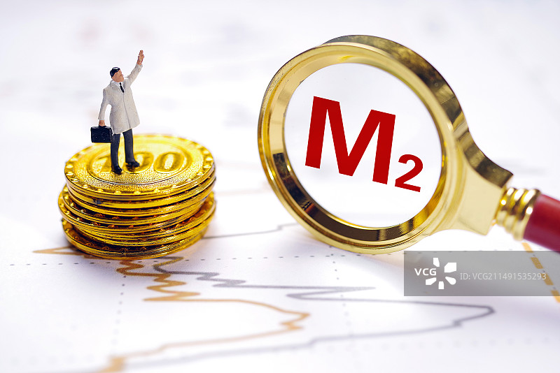 商业配图：M2 广义货币供应量图片素材