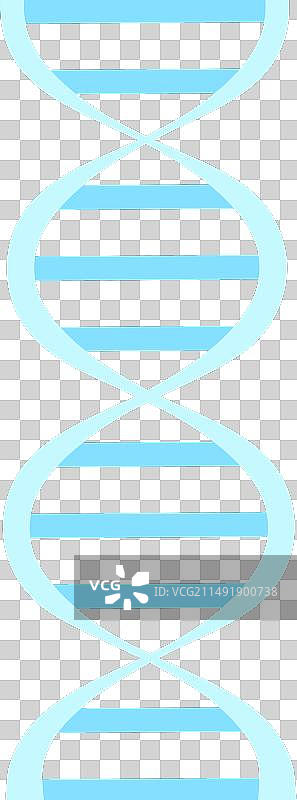 DNA图标人类基因螺旋蓝色符号图片素材
