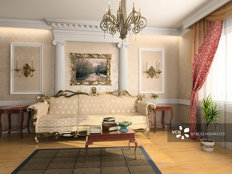 现代经典室内设计(私人公寓3d效果图)图片素材