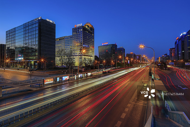 北京东二环夜景图片素材