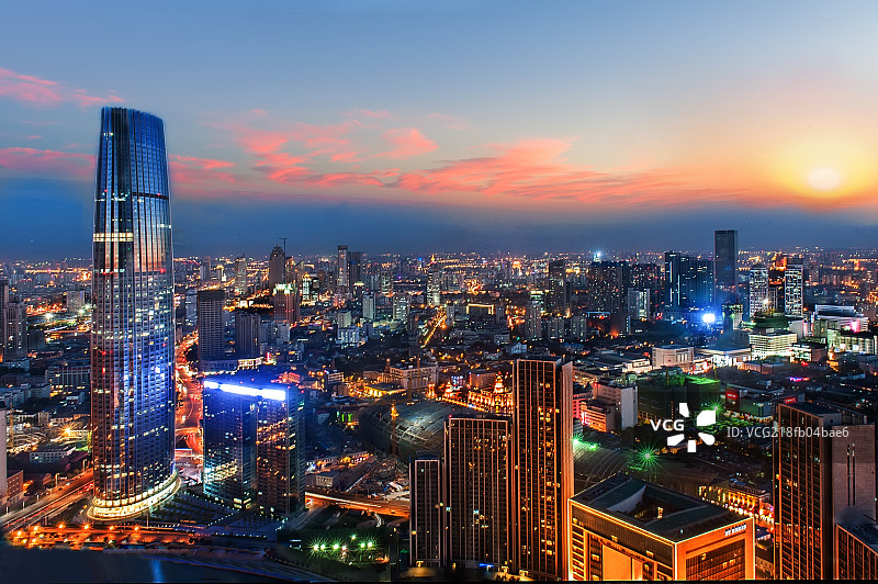 天津城市金融大厦图片素材