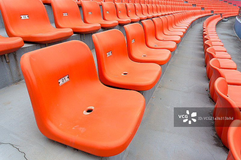 Seats of stadium图片素材