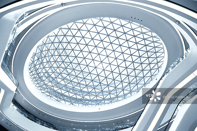 现代建筑线条-北京银河SOHO穹顶图片素材
