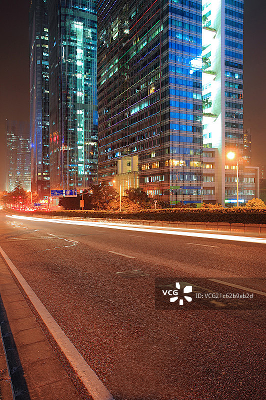 深圳现代城市建筑街道图片素材