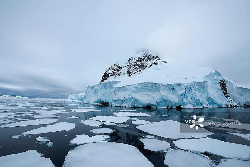 南极海面上的浮冰图片素材