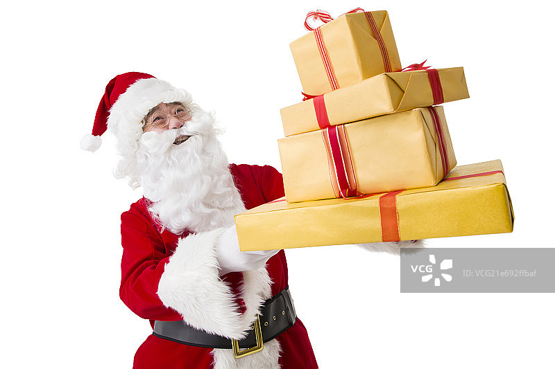 圣诞老人与礼物图片素材