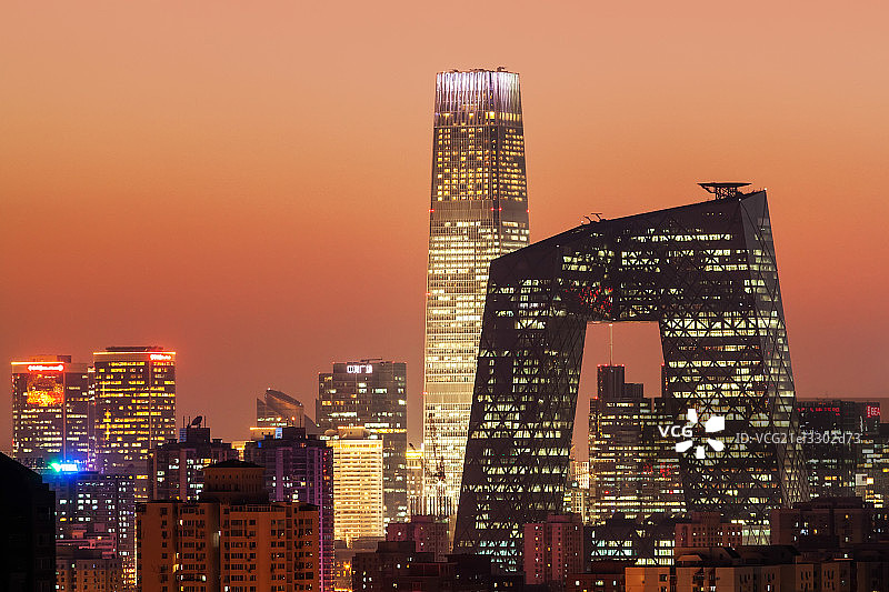北京CBD建筑群风光图片素材