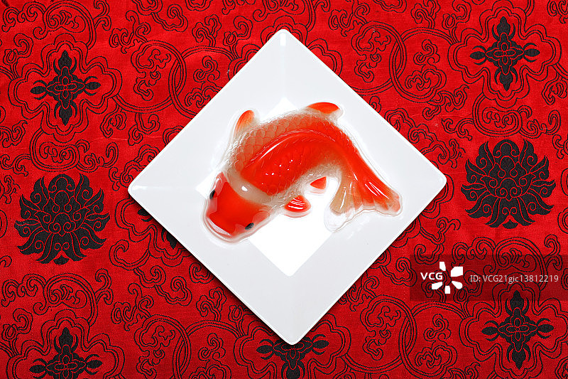 春节鱼形年糕图片素材