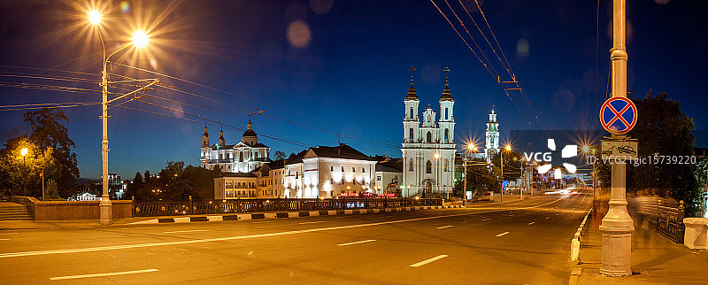 维捷布斯克中心全景图图片素材