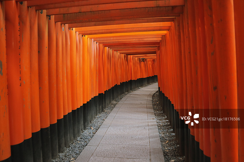 日本京都稻见神社图片素材