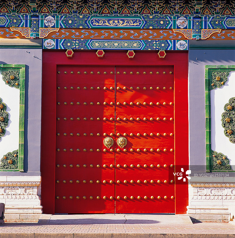 北京图书馆红门图片素材