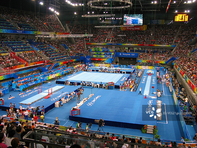 中国,北京,奥运场馆,国家体育馆,体操比赛图片素材