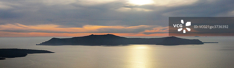 希腊圣托里尼火山岛图片素材