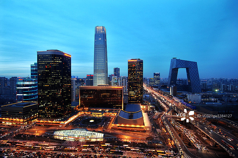 北京夜景图片素材