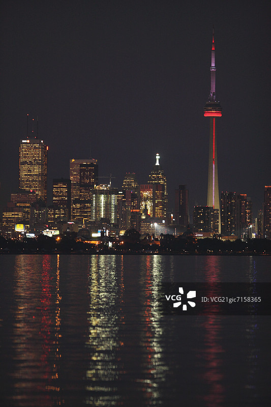 加拿大多伦多的夜景图片素材