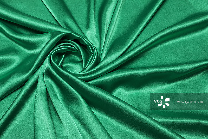紧捻的绿色丝绸图片素材