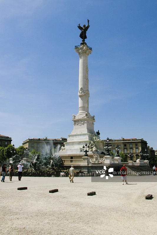法国波尔多，阿基坦，吉伦丁纪念碑图片素材