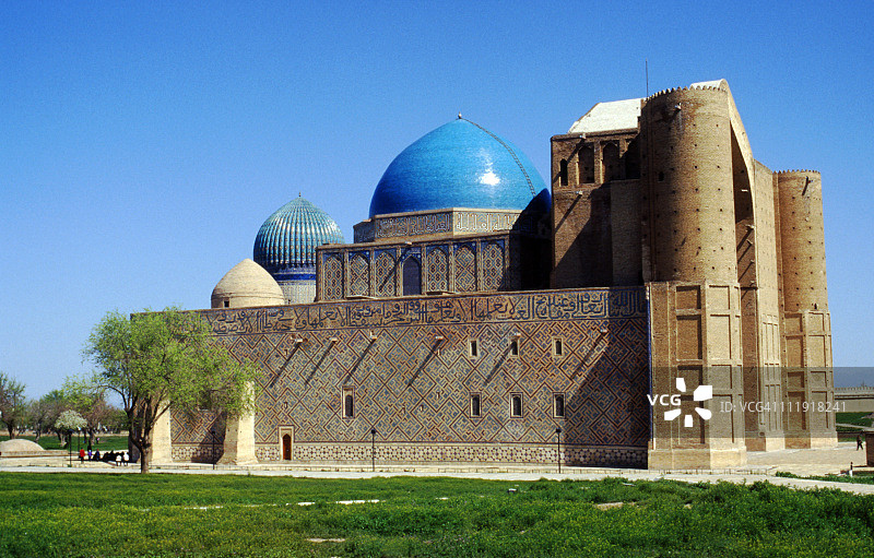哈萨克斯坦Khoja Ahmed Yasavi的陵墓图片素材