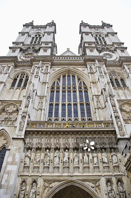 英格兰，伦敦，威斯敏斯特大教堂外观图片素材