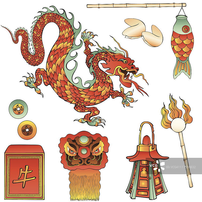 中国新年设计元素图片素材