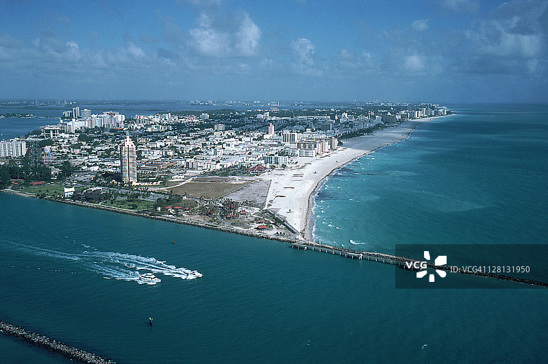 迈阿密的空中/南海滩图片素材