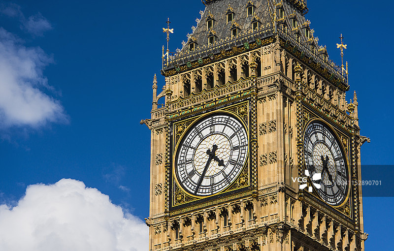 英国，伦敦，大本钟的细节图片素材