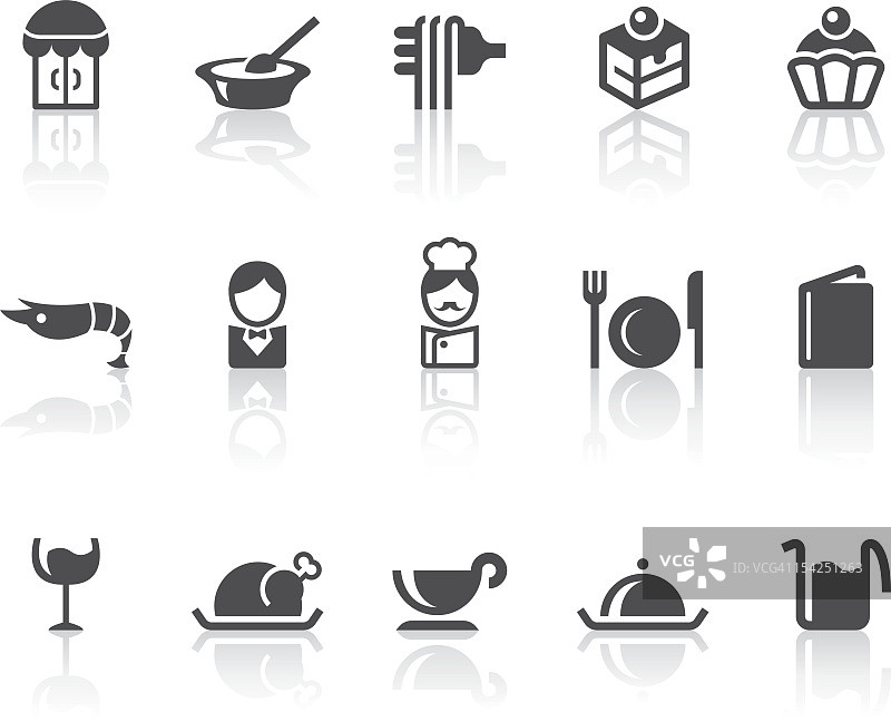 餐厅图标|简单的黑色系列图片素材