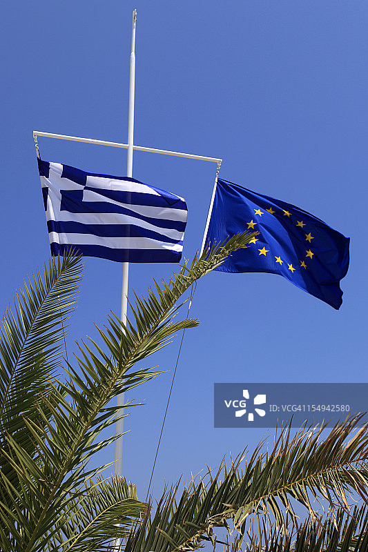 希腊和欧盟联合在一起图片素材