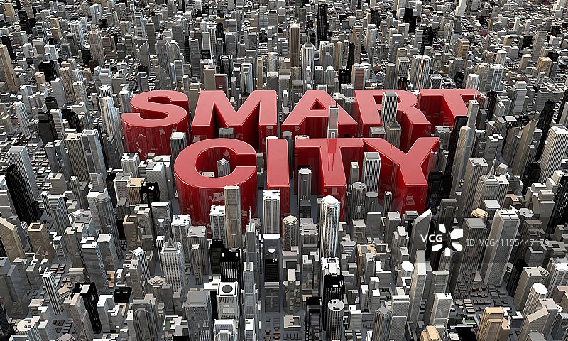智慧城市3D渲染俯视图图片素材