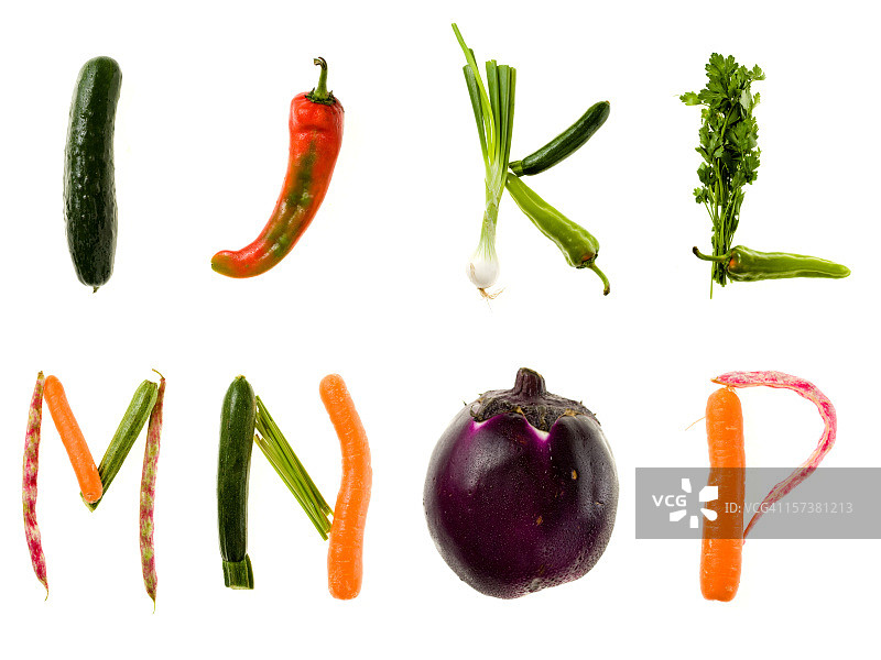 XXL健康食品字母表图片素材