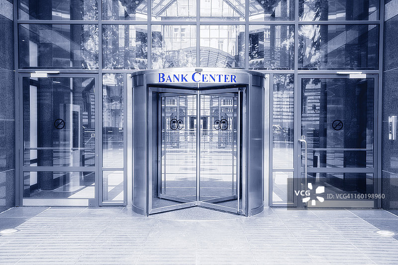 银行中心入口图片素材