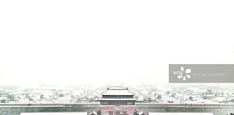 冬天的紫禁城图片素材