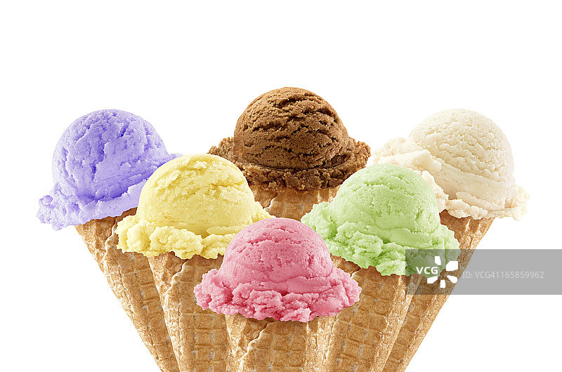 五颜六色的冰淇淋图片素材