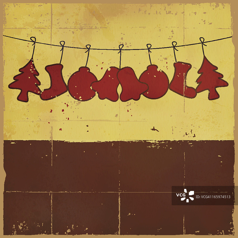 矢量圣诞Grunge设计与copyspace图片素材