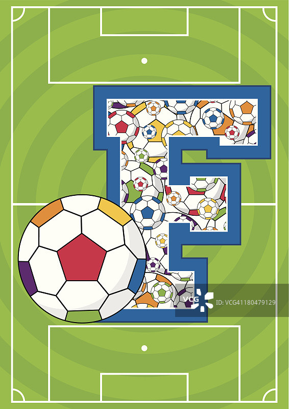 足球足球学习字母F图片素材