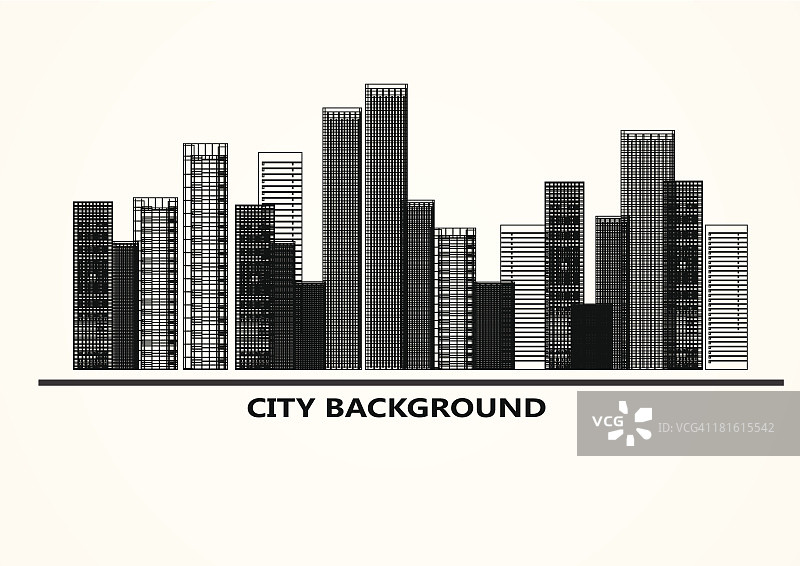 黑色和白色抽象的城市背景图片素材