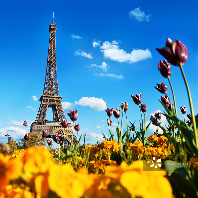 春天的巴黎图片素材