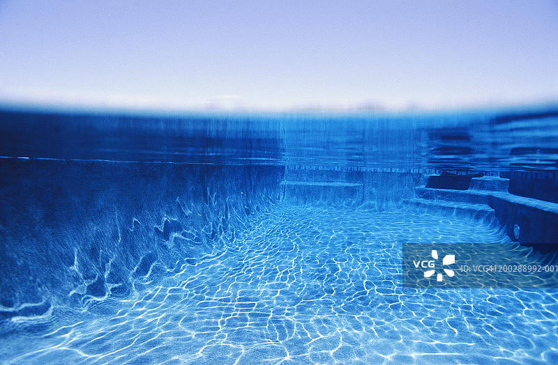 游泳池，水下景观图片素材