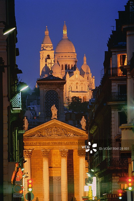 法国，巴黎，圣心，洛雷特圣母教堂图片素材