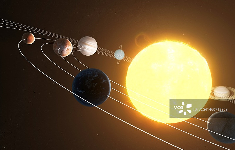 太阳系,艺术品图片素材